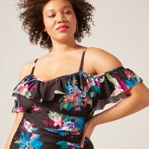 City Chic off the shoulder swim top